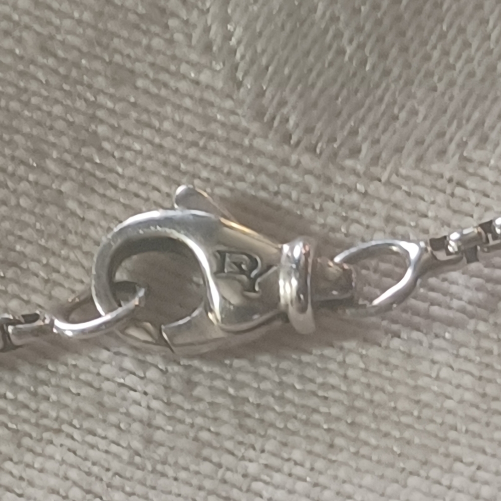 David Yurman Infinity Necklace with Onyx, Sterling Silver - Picture 6 of 8